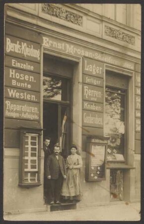 Ansichtskarte Schneiderfamilie „Ernst Mrosan“, Möckernstraße 112