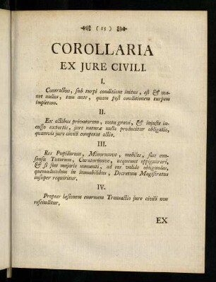 15-16, Corollaria
