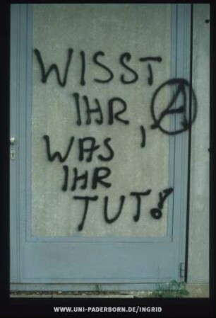 WISST IHR, WAS IHR TUT! | {ANARCHIE-A}