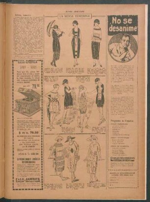 La moda femenina [Dibujos]