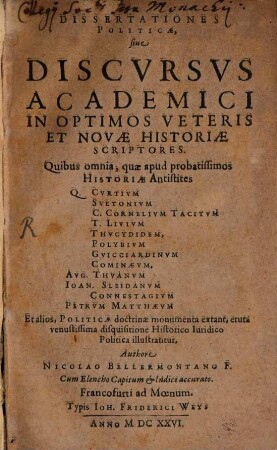 Dissertationes politicae