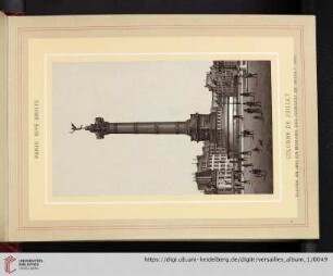 Paris, rive droite. Colonne de Juillet
