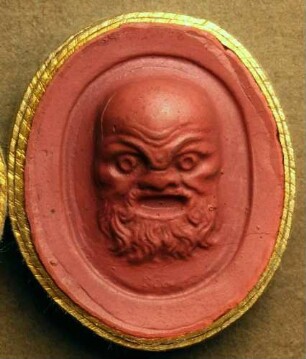 Theatermaske (Daktyliothek, Das Alterthum nach Lippert und Visconti)