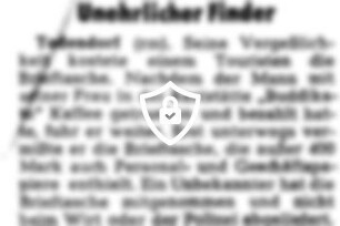 Unehrlicher Finder