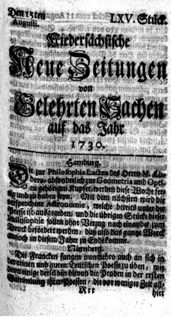 LXV. Stück.