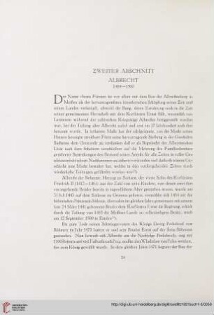 Zweiter Abschnitt: Albrecht, 1464 - 1500