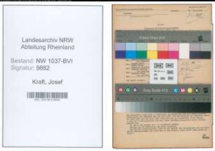Entnazifizierung Josef Kraft , geb. 29.03.1900 (Postassistent)