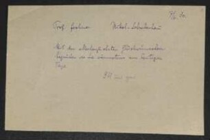 Brief von Gerhart Hauptmann und Margarete Hauptmann an Hanns Fechner, geschrieben von Unbekannt