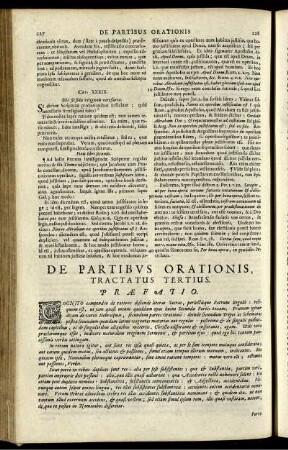 De Partibus Orationis Tractatus Tertius.