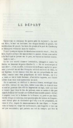 Le départ