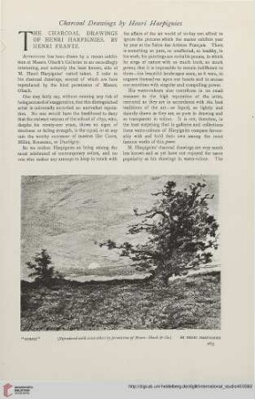 40.1910 = Nr. 160: The charcoal drawings of Henri Harpignies