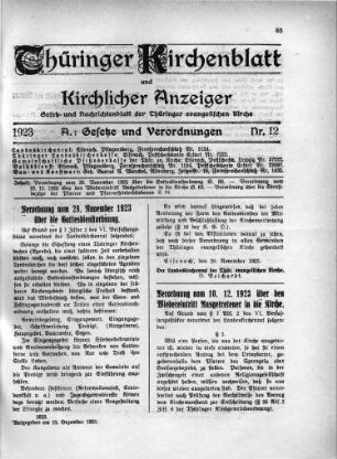 Nr. 12 : 13. Dezember 1923