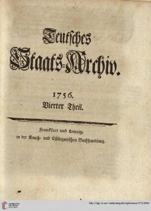 Vierter Theil