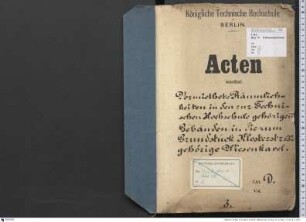 Vermietung von Räumen und Gebäuden der Technischen Hochschule Berlin