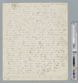 Brief an Karl Friedrich von Rumohr