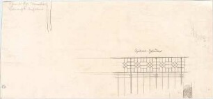 Voit, August von; München; Botanischer Garten - Palmenhaus - Galeriegeländer (Teilansicht)
