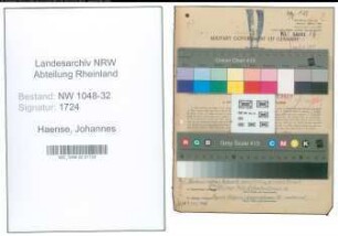 Entnazifizierung Johannes Haense , geb. 17.04.1904 (Arbeiter)