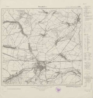 5671 (alte Nr.: 3301) Neustadt o.S., Meßtischblatt (4cm - Karte)
