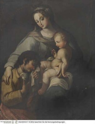 Madonna mit kniendem Trauernden