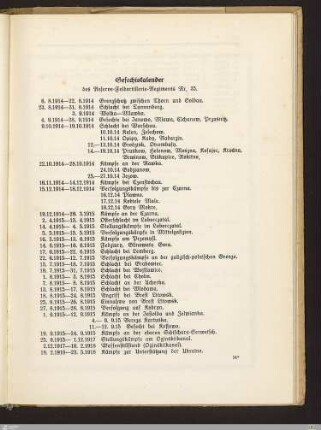 Gefechtskalender