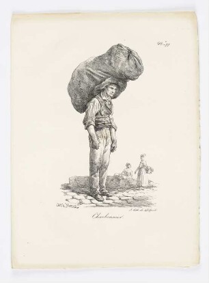 Charbonnier, Blatt 77 der Folge "Rufe von Pariser Straßenhändlern"
