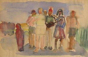 1950: Studien, Überlegungen Wandzeichnung