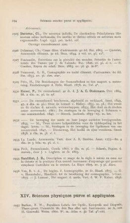 XIV. Sciences physiques pures et appliquées