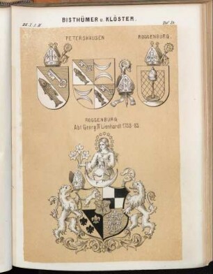 Taf. 87. Petershausen - Roggenburg. - Roggenburg Abt Geor IV Lienhardt 1753-83.