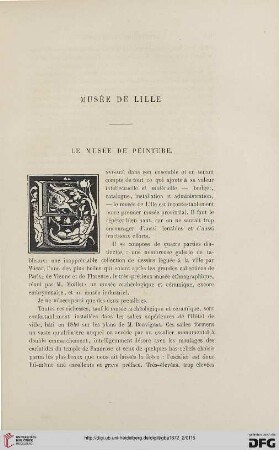 2. Pér. 6.1872: Le musée de peinture, [1] : Musée de Lille