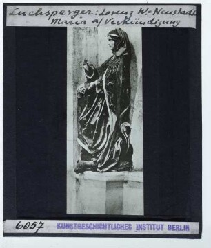 Wiener Neustadt, Stiftskirche (Dominikanerkirche),Luchsperger, Verkündigungsgruppe im Dom von Wiener Neustadt : Maria der Verkündigung