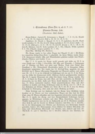 1. Ersatzkomp. Pion.Btl. 4 ... Pionier-Komp. 304