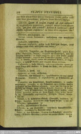 CXLVII. Quam ob causam tragoedi usi sunt cothurno?