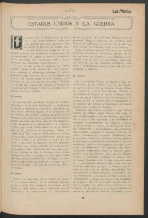 Estados Unidos y la guerra