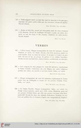 Verres (Nr. 465 - 471)