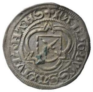 Münze, 1/2 Groschen (Schwertgroschen), 1492