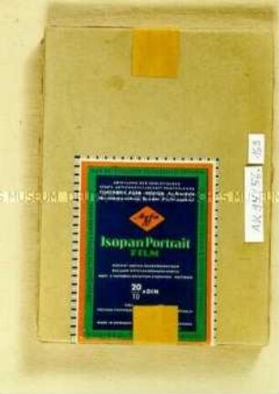 Pappschachtel für "Agfa Isopan Portrait FILM"