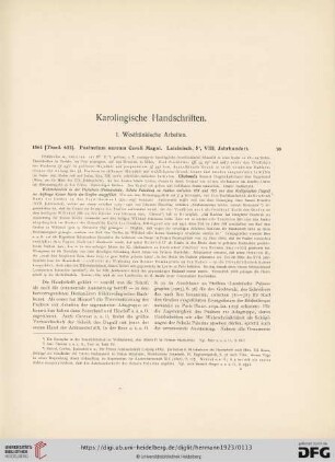 Karolingische Handschriften