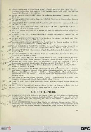 Orientteppiche (Nr. 286-306)