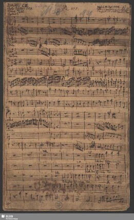 Lobe den Herrn meine Seele - Mus.3602-E-531 : V (4), Coro, orch