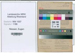 Entnazifizierung Eugen Niessen , geb. 13.05.1886 (Verkaeufer)