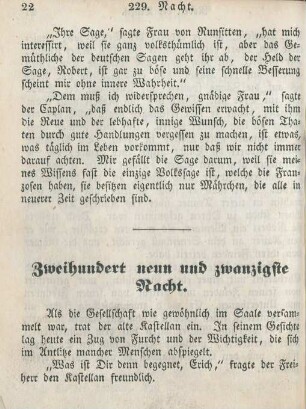Zweihundert neun und zwanzigste Nacht