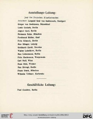 Ausstellungs-Leitung