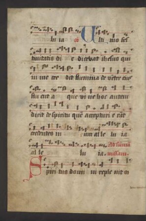 In die Pentecostes (unvollständig)