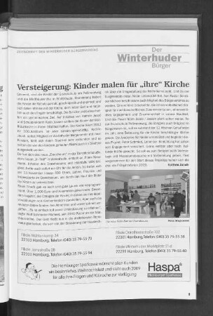 Versteigerung: Kinder malen für "ihre" Kirche