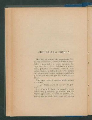 Guerra á la guerra