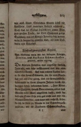 Fünfundzwanzigstes Kapitel. Thut Meldung wie's mit der befreyten Königin Zenobia sonst Barbara Schmarrbacken genannt, weiter ergieng.