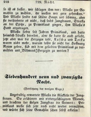 Siebenhundert neun und zwanzigste Nacht