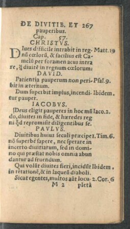 De Divitib. Et pauperibus. Cap. 57.
