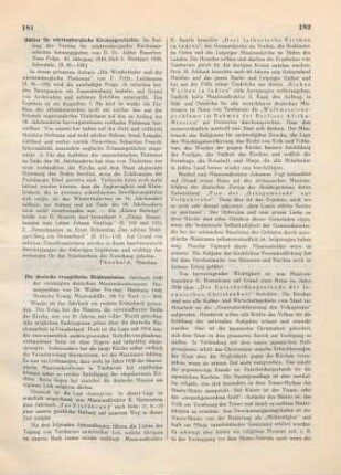 181 [Rezension] Blätter für württembergische Kirchengeschichte; 43. Jahrgang