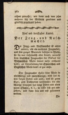 362-379, 35. Kap. Der Zeug= und Raschmacher. - 36. Kap. DerMessingbrenner.